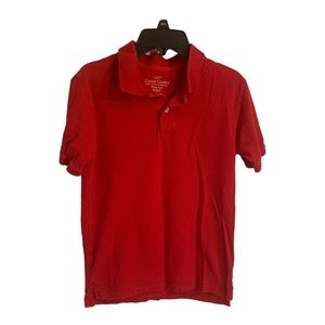 Faded Glory Boys Short Sleeve Polo Shirt Top Red Size Large 10 12 Preowned